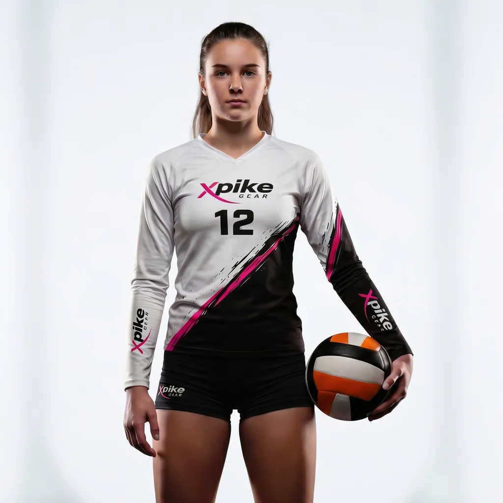 Bold Diagonal Long Sleeve Jersey · Bold Diagonal · Color Magenta · Front