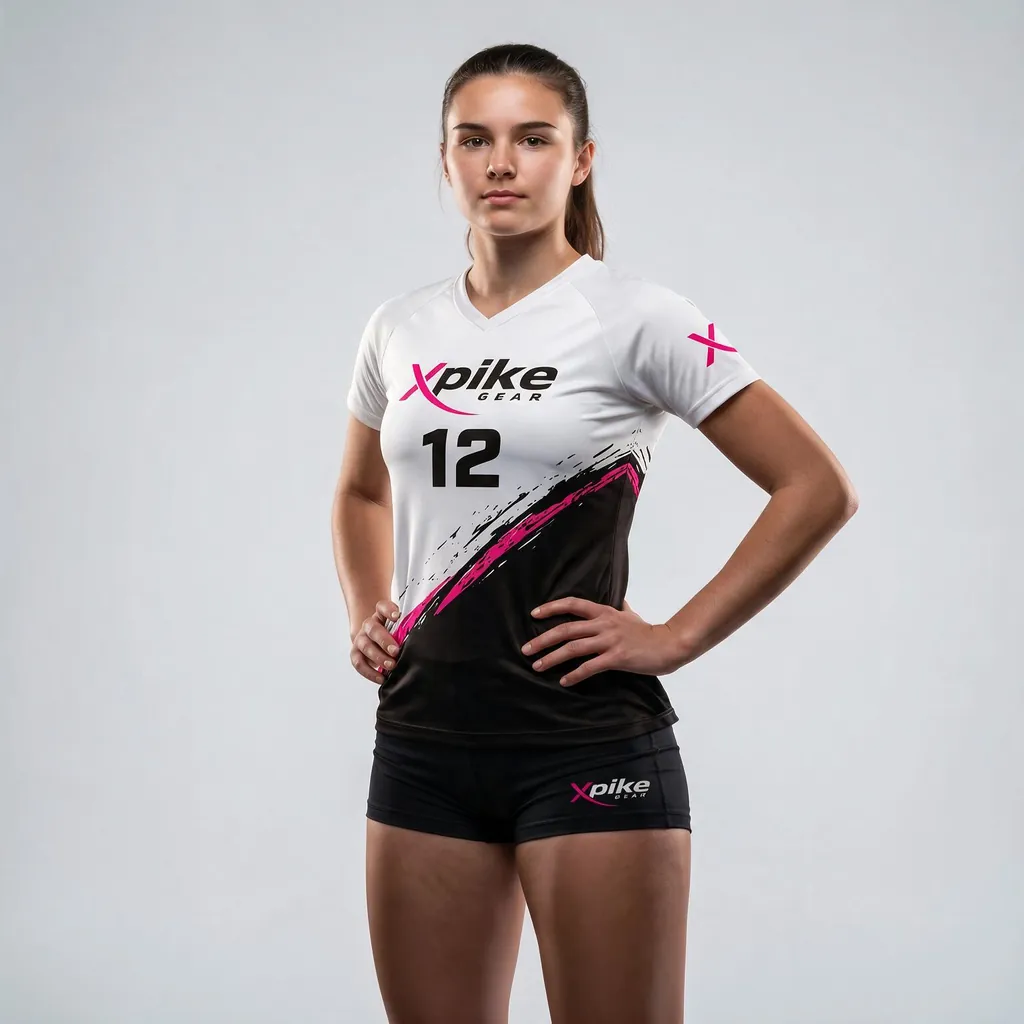 Bold Diagonal Short Sleeve Jersey · Bold Diagonal · Color Magenta · Front