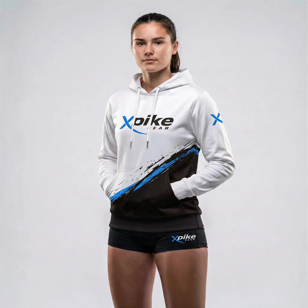 Bold Diagonal Sublimated Hoodie · Bold Diagonal · Color Blue · Front