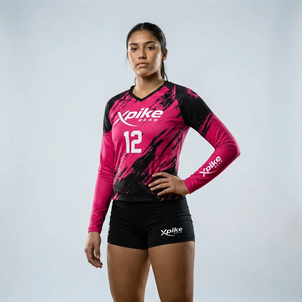 Explosive Splatter Long Sleeve Jersey · Explosive Splatter · Color Magenta · Front