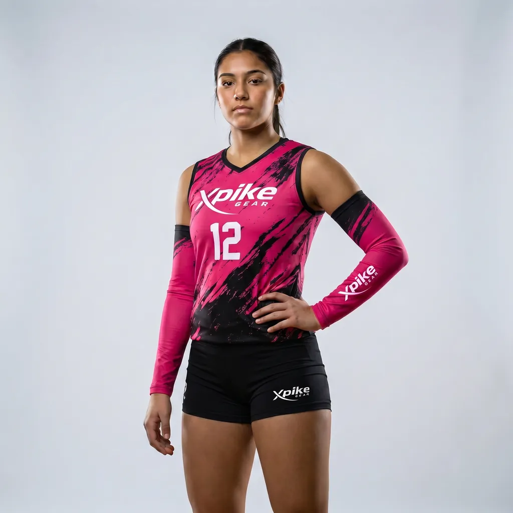 Explosive Splatter Sleeveless Jersey & Arm Sleeves Set · Explosive Splatter · Color Magenta · Front