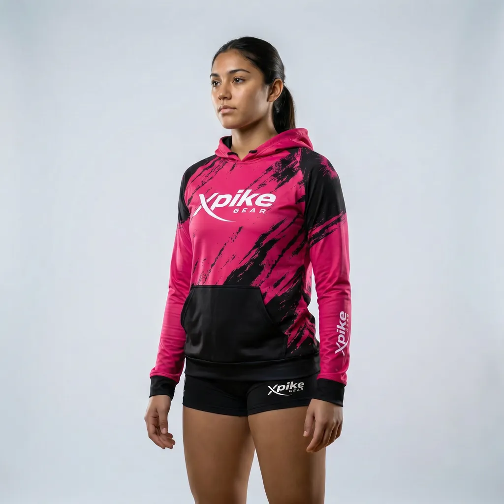 Explosive Splatter Sublimated Hoodie · Explosive Splatter · Color Magenta · Front
