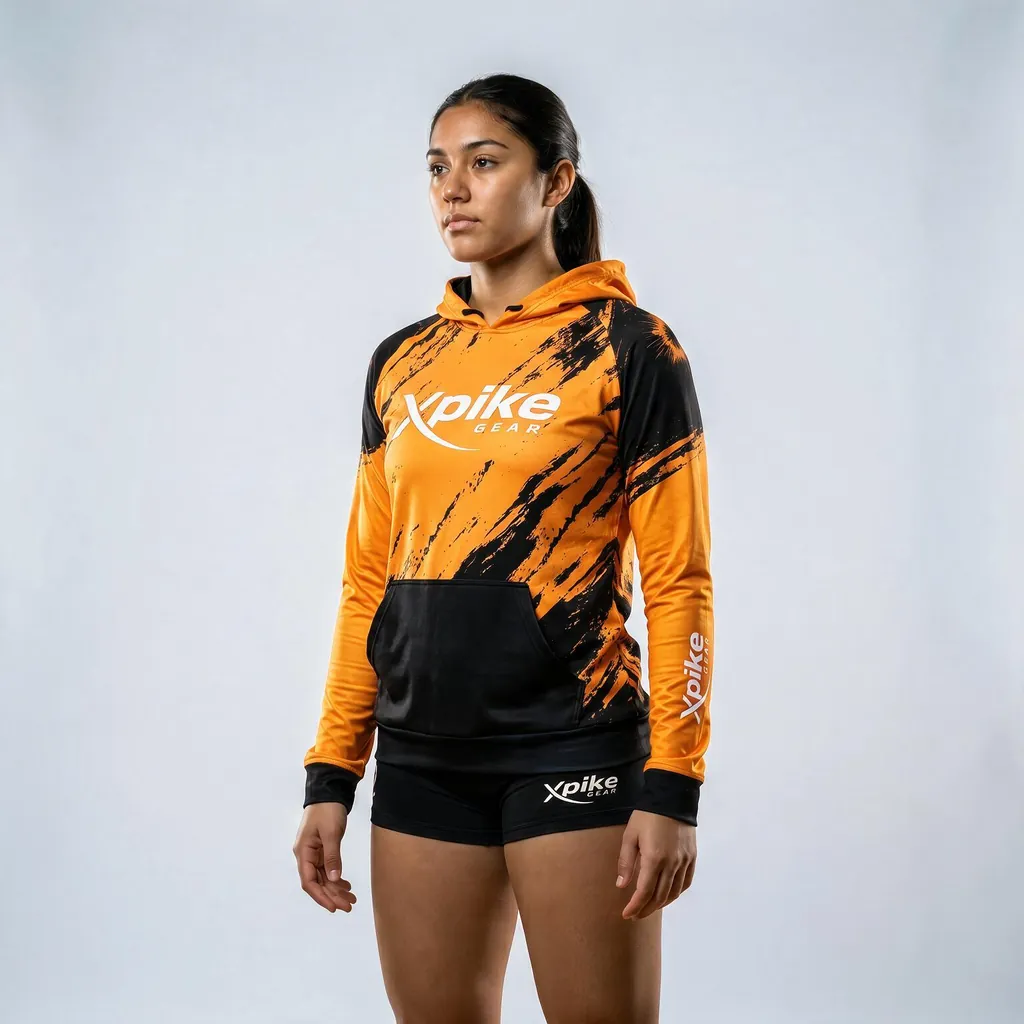 Explosive Splatter Sublimated Hoodie · Explosive Splatter · Color Gold · Front