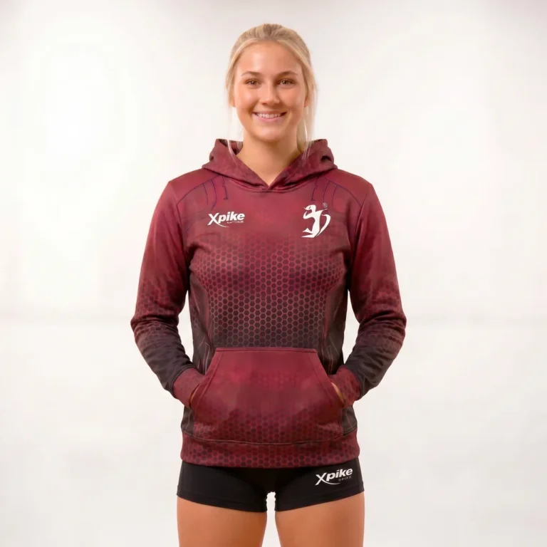 Hex Texture Sublimated Hoodie · Hex Texture · Color Burgundy