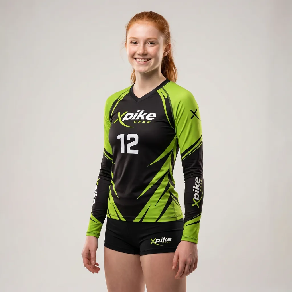 Jagged Streaks Long Sleeve Jersey · Jagged Streaks · Color Olive · Front