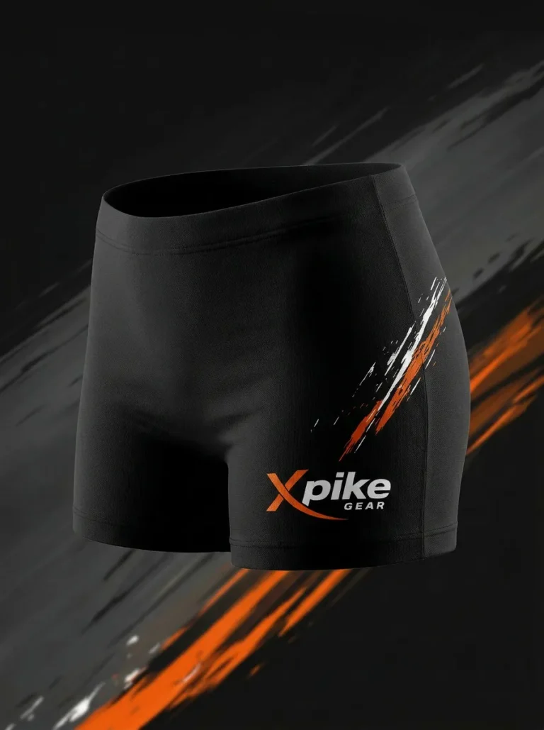 Volleyball shorts with athletic fit and stretch waistband